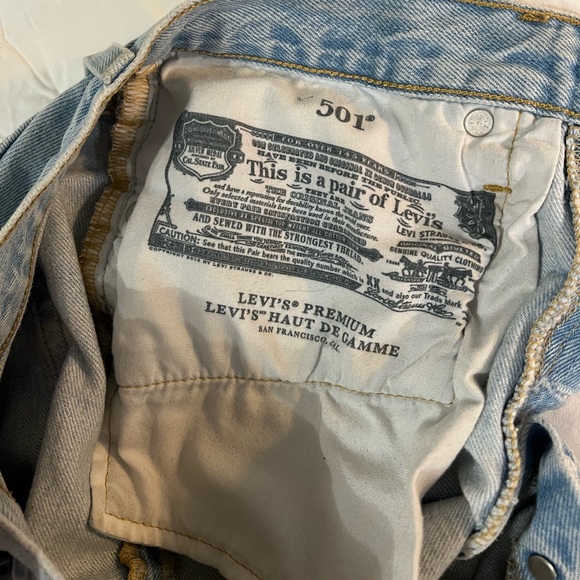 501 Levi’s high rise shorts size 27 - Picture 5 of 6